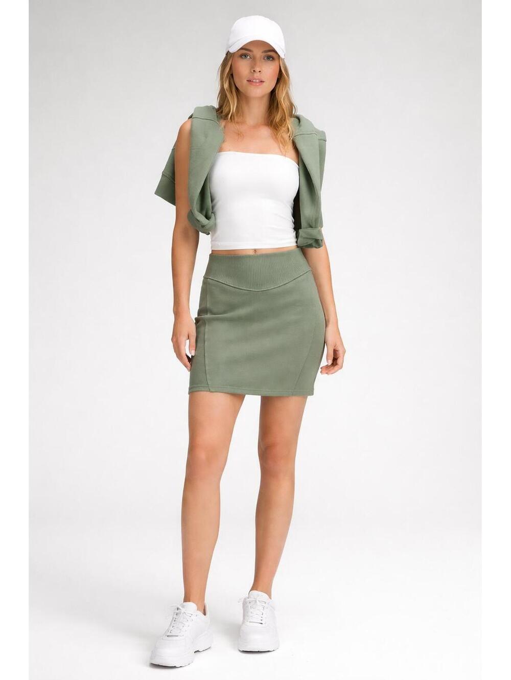 Lululemon Scuba High Rise Mini Skirt Green S NWT Sweatpant Style